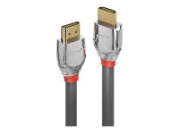 Lindy Cromo Line Standard - HDMI mit Ethernetkabel - HDMI (M) bis HDMI (M) - 10 m - Dreifachisolierung - grauer Knickschutz - 4K Unterstützung