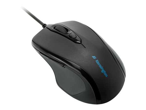 Kensington Pro Fit Mid-Size - Maus - Für Rechtshänder - optisch - 5 Tasten - kabelgebunden - USB - Schwarz