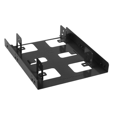 Sharkoon 3.5" BayExtension - Laufwerksschachtadapter - 3.5" to 2 x 2.5" (8,9 cm bis 2 x 6,4 cm) - Schwarz