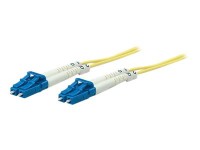Intellinet Fibre Optic Patch Cable, OS2, LC/LC, 1m, Yellow, Duplex, Single-Mode, 9/125 Âµm, LSZH, Fiber, Lifetime Warranty, Polybag - Patch-Kabel - LC Single-Modus (M) bis LC Single-Modus (M) - 1 m - Glasfaser - Duplex - 9/125 Mikrometer - OS2 - halogenfrei - Gelb