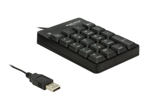 DeLOCK - Tastenfeld - USB - Schwarz - retail