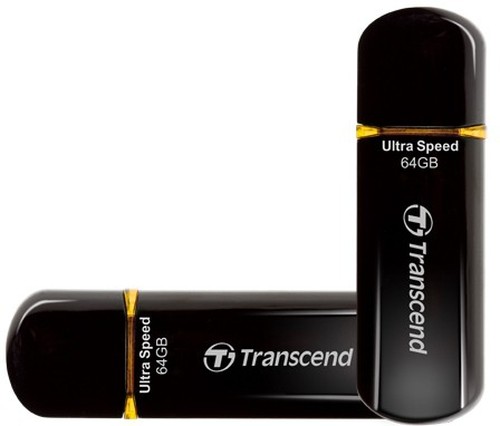 Transcend USB Stick 64GB TS64GJF600 JetFlash 600 USB 2.0 schwarz