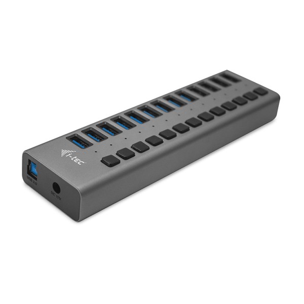 i-Tec USB 3.0 Charging HUB 13 port + Power Adapter 60 W - Hub - 13 x SuperSpeed USB 3.0 - Desktop