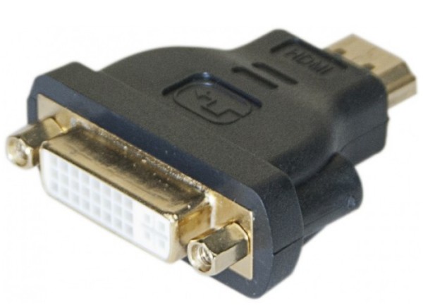 Exertis CUC Connect - HDMI/DVI Adapter - HDMI (M) bis DVI-I (W) - Schwarz - 127951