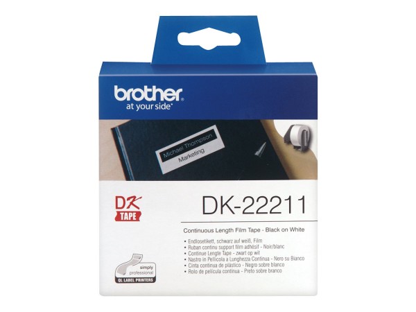 Brother Etiketten, universal, endlos weiß 2,9cm x 15,2m f. Thermodirektdruck