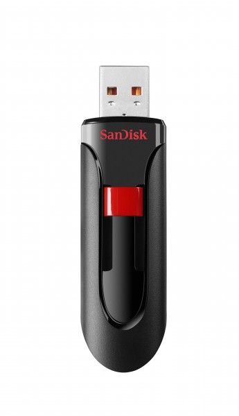 SanDisk USB Stick 32GB SDCZ60-032G-B35 USB 2.0 Cruzer Glide schwarz/rot