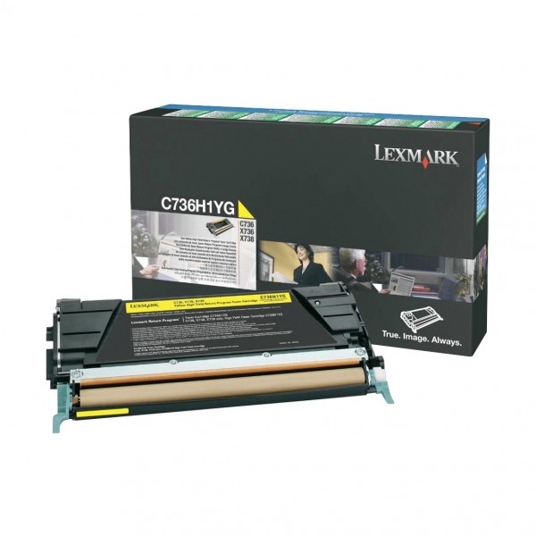 Lexmark Toner C736H1YG gelb 10.000 Seiten 1 Stück
