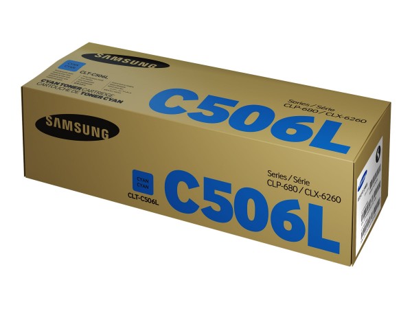 Samsung CLT-C506L - Cyan - Original - Tonerpatrone - für CLP-680DW, 680ND; CLX-6260FD, 6260FR, 6260FW, 6260ND