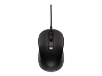 ASUS MU101C Blue Ray Silent - Maus - rechts- und linkshändig - optisch - 3 Tasten - kabelgebunden - USB - Schwarz