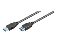 goobay - USB-Verlängerungskabel - USB Typ A (W) bis USB Typ A (M) - USB 3.0 - 5 m - Schwarz