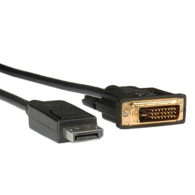 Roline - Videokabel - DisplayPort (M) zu DVI-D (M) - 3 m - Schwarz