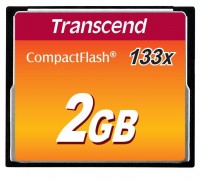 Transcend Flash-Speicherkarte TS2GCF133 2 GB Ultra-speed mit Dual-Channel Support