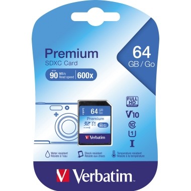 Verbatim Speicherkarte SDXC Card 44024 64GB Class10