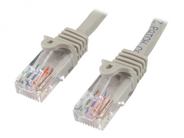 StarTech 7m Cat5e Ethernet Netzwerkkabel Snagless mit RJ45 - Cat 5e UTP Kabel - Grau - Patch-Kabel - RJ-45 (M) bis RJ-45 (M) - 7 m - UTP - CAT 5e - ohne Haken - Grau