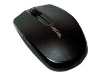 LogiLink - Maus - rechts- und linkshändig - optisch - 3 Tasten - kabellos - 2.4 GHz - kabelloser Empfänger (USB) - Schwarz