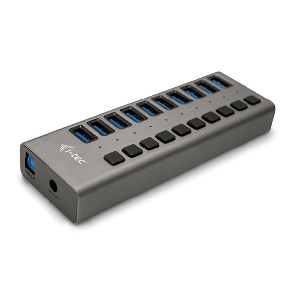 i-Tec USB 3.0 Charging HUB 10 port + Power Adapter 48 W - Hub - 10 x SuperSpeed USB 3.0 - Desktop