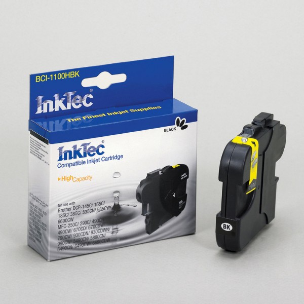 InkTec Tinte kompatibel zu Brother LC1100BK schwarz 720 Seiten 28 ml