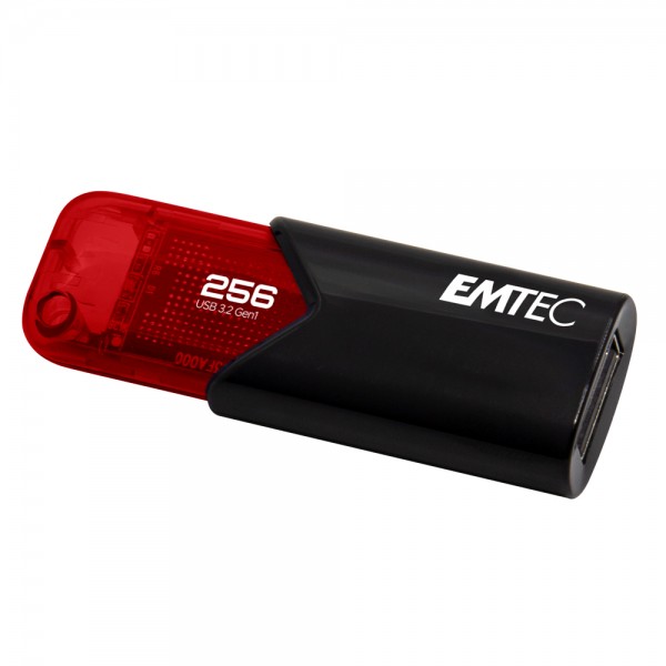 EMTEC B110 Click Easy 3.2 - USB-Flash-Laufwerk - 256 GB - USB 3.2 Gen 2 - Rot