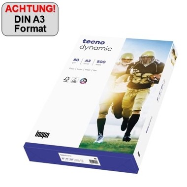 inapa tecno Kopierpapier Dynamic 2100011485 A3 80g 500 Bl./Pack.