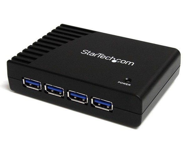 StarTech 4 Port SuperSpeed USB 3.0 Hub - Schwarz - Hub - 4 x SuperSpeed USB 3.0 - Desktop