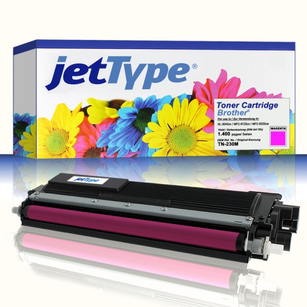 jetType Toner kompatibel zu Brother TN-230M magenta 1.400 Seiten 1 Stück