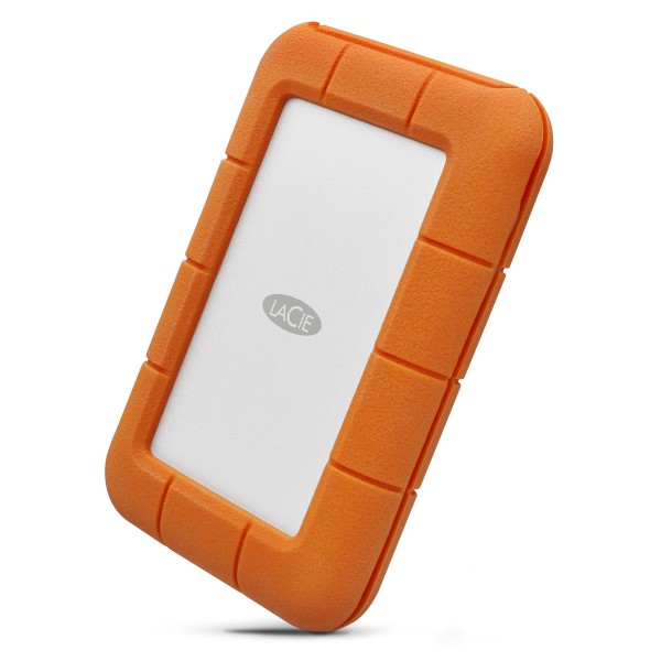 LaCie Rugged USB-C STFR5000800 - Festplatte - 5 TB - extern (tragbar) - USB 3.1 Gen 1 (USB-C Steckverbinder) - mit 2-jähriger Wartungsvertrag für Datenwiederherstellung