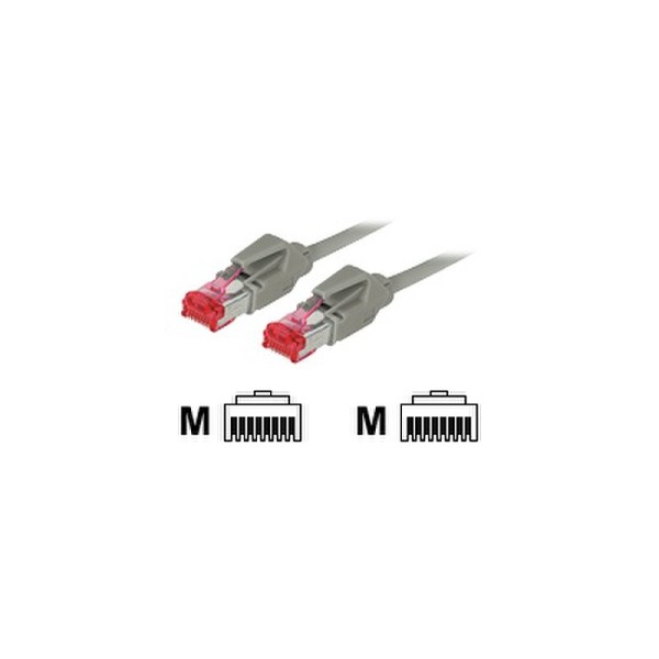 exertis Connect - Patch-Kabel - RJ-45 (M) zu RJ-45 (M) - 1.5 m - SFTP - CAT 6 - halogenfrei - Grau