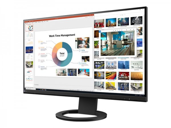 EIZO FlexScan EV2760-BK - LED-Monitor - 68.5 cm (27") - 2560 x 1440 QHD - IPS - 1000:1 - 5 ms - HDMI, DVI-D, 2xDisplayPort - Lautsprecher - Schwarz