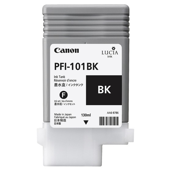 Canon LUCIA PFI-101 BK - 130 ml - Schwarz - Original - Tintenbehälter - für imagePROGRAF iPF5000, iPF6000S
