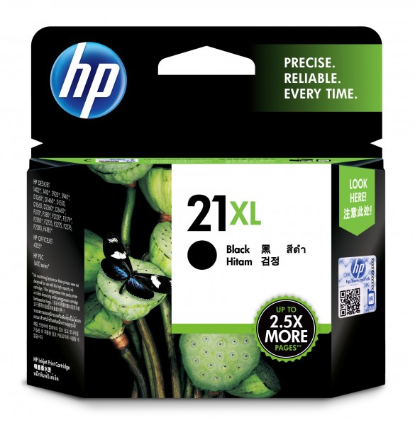 HP Tinte C9351CE 21XL schwarz 475 Seiten 12 ml Große Füllmenge 1 Stück