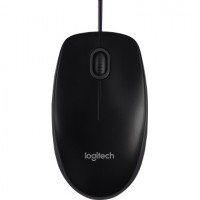 Logitech B100 - Maus - rechts- und linkshändig - optisch - 3 Tasten - kabelgebunden - 910-003357