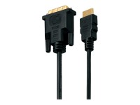 Helos - Adapterkabel - HDMI männlich zu DVI-D männlich - 2 m - abgeschirmt - Schwarz - 4K-Support (4096 x 2160)