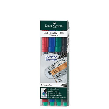 Faber Castell CD DVD-Marker MULTIMARK 152304 0,4mm 4 St./Pack.