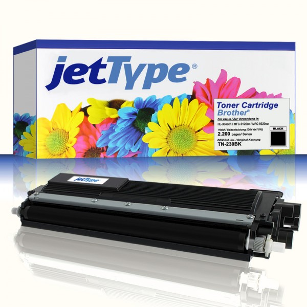 jetType Toner kompatibel zu Brother TN-230BK schwarz 2.200 Seiten 1 Stück