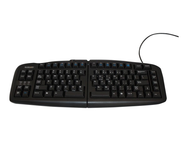 Bakker Elkhuizen Goldtouch Adjustable V2 - Tastatur - PS/2, USB - Deutsch - Schwarz