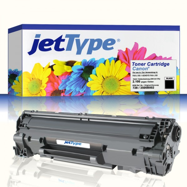 jetType Toner kompatibel zu Canon 3500B002 728 schwarz 2.100 Seiten