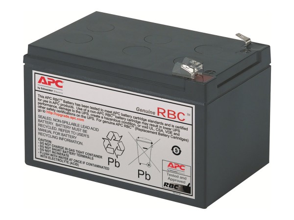 APC Replacement Battery Cartridge #4 - USV-Akku - 1 x Batterie - Bleisäure - Schwarz - für P/N: BE 700 YIN, BE750BB-CN, BE800-IND, BK650I, BP500JPNP, BP650SX107, SC620X565, SU620I