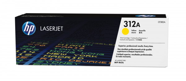 HP 312A - Gelb - Original - LaserJet - Tonerpatrone (CF382A) - für Color LaserJet Pro MFP M476dn, MFP M476dw, MFP M476nw