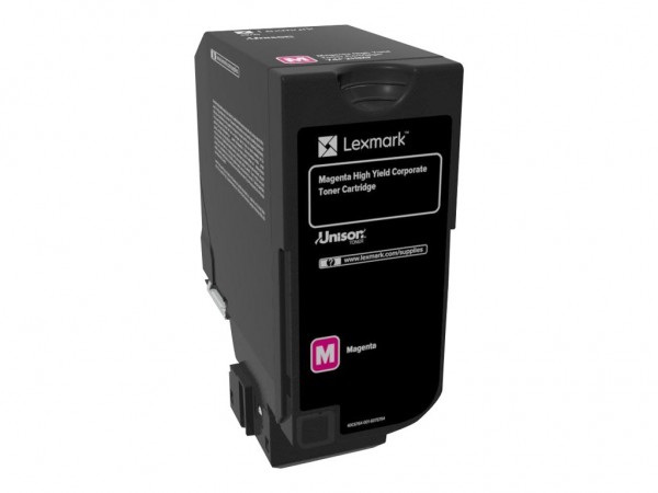 Lexmark Toner 74C2HME Magenta 12.000 Seiten 1 Stück