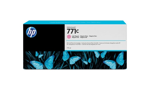 HP 771C - 775 ml - hellmagentafarben - Original - Tintenpatrone - für DesignJet Z6200, Z6800 Photo Production, Z6810 Production