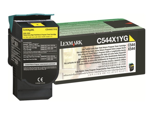 Lexmark Toner C544X1YG gelb 4.000 Seiten 1 Stück