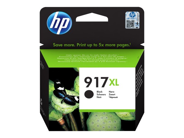 HP Tinte 3YL85AE 917XL Schwarz 1.500 Seiten 39,2 ml Große Füllmenge 1 Stück
