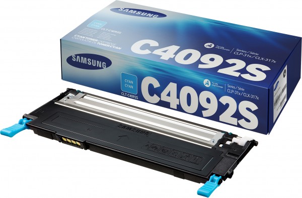 Samsung CLT-C4092S - Cyan - Original - Tonerpatrone (SU005A) - für Samsung CLX-3170, CLX-3175, CLX-3176, CLX-4175