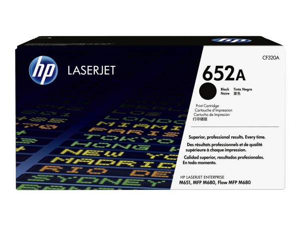 HP 652A - Schwarz - Original - LaserJet - Tonerpatrone (CF320A) - für LaserJet Enterprise MFP M680; LaserJet Enterprise Flow MFP M680