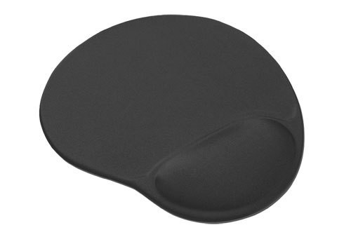 Trust Bigfoot Gel Mouse Pad - Mauspad mit Handgelenkpolsterkissen - Schwarz