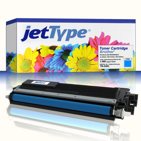 jetType Toner kompatibel zu Brother TN-230C cyan 1.400 Seiten 1 Stück