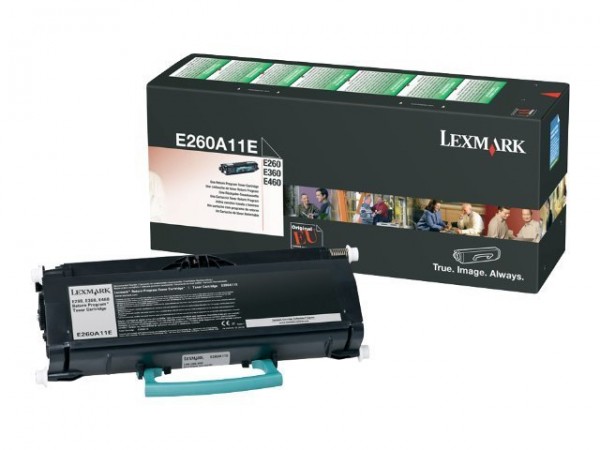 Lexmark Toner E260A11E schwarz 3.500 Seiten 1 Stück