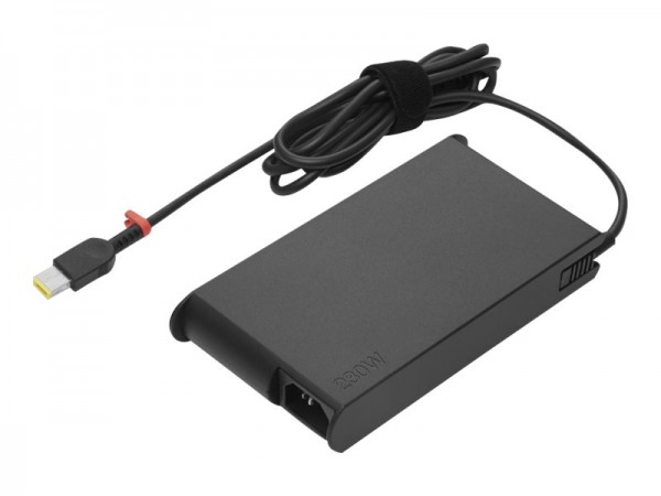 Lenovo ThinkPad 230W Slim AC Adapter (Slim-tip) - Netzteil - Wechselstrom 90-265 V - 230 Watt - Schwarz - für ThinkPad P1 Gen 5; P15v Gen 2; P15v Gen 3; P17 Gen 2; T15p Gen 2; X1 Extreme Gen 5