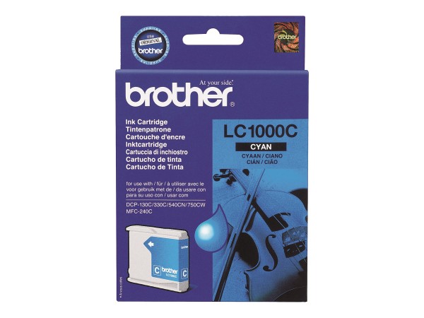 Brother LC1000C - Cyan - Original - Tintenpatrone - für Brother DCP-350, 353, 357, 560, 750, 770, MFC-3360, 465, 5460, 5860, 660, 680, 845, 885