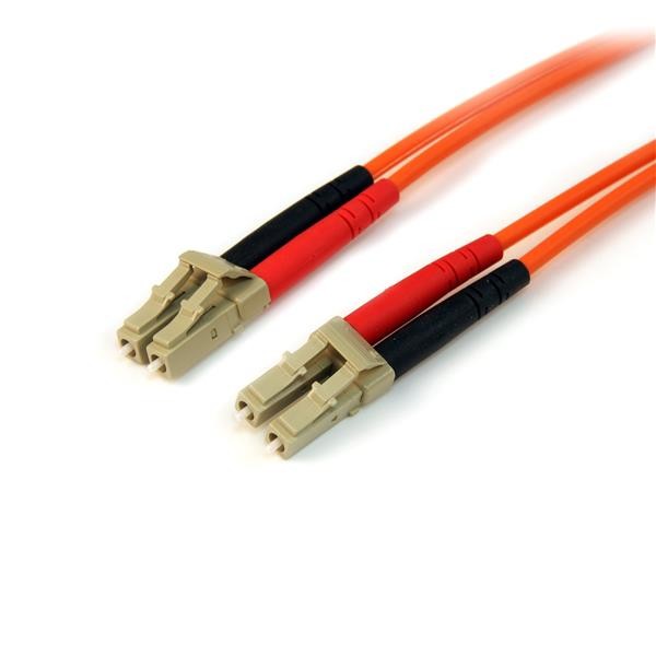 StarTech 5m Fiber Optic Cable - Multimode Duplex 50/125 - LSZH - LC/LC - OM2 - LC to LC Fiber Patch Cable - Netzwerkkabel - LC Multi-Mode (M) zu LC Multi-Mode (M) - 5 m - Glasfaser - Duplex - 50/125 Mikrometer - für P/N: GLCLHSMDSTTA, GLCSXMMDST, GLCSXMMDSTT, JD118BST, MASFP1GBSXST, SFP100BFXST